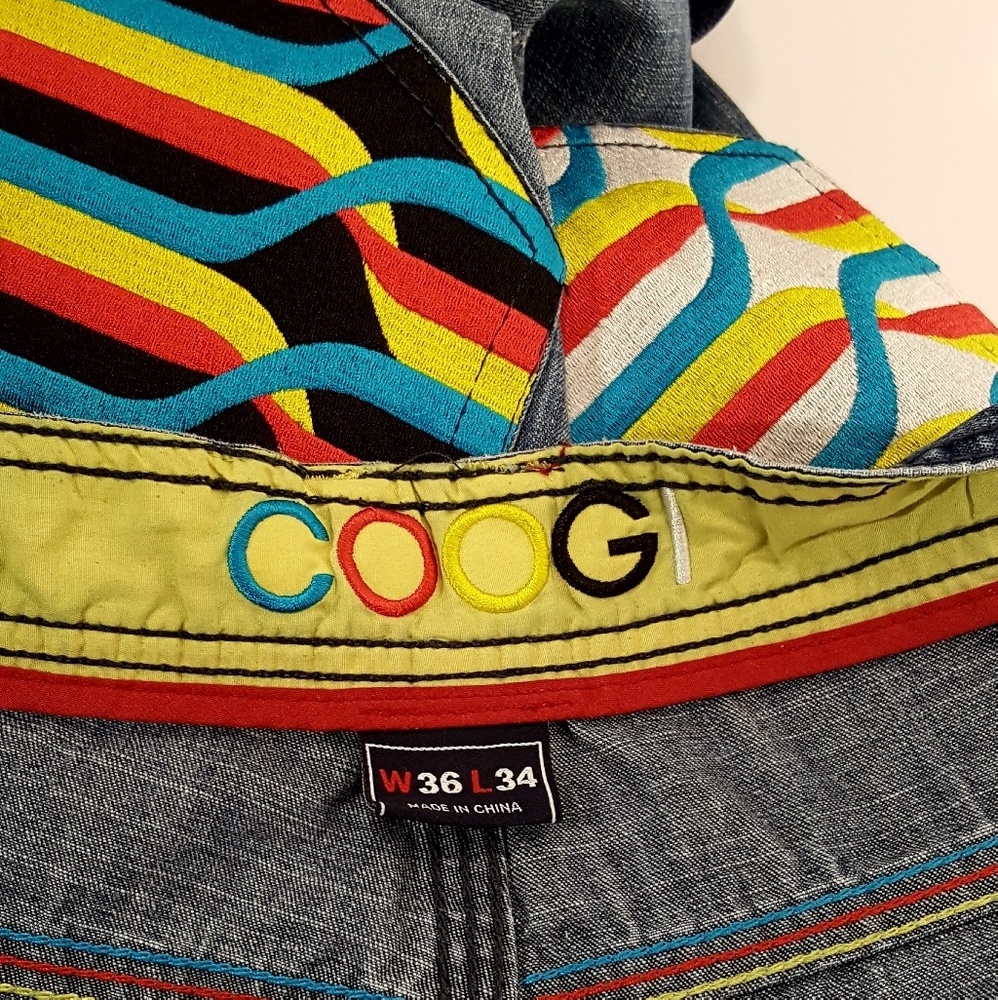 Vtg COOGI Jeans Men Sz36 Baggy Hip Hop